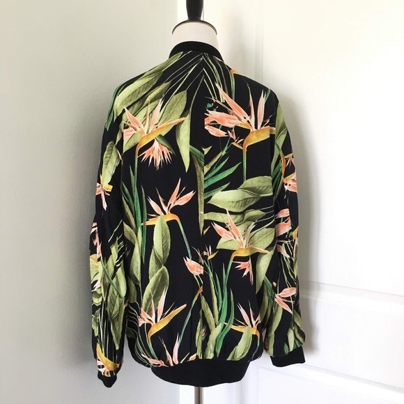 Zara Bird of Paradise Bomber Jacket - Picture 2 of 5